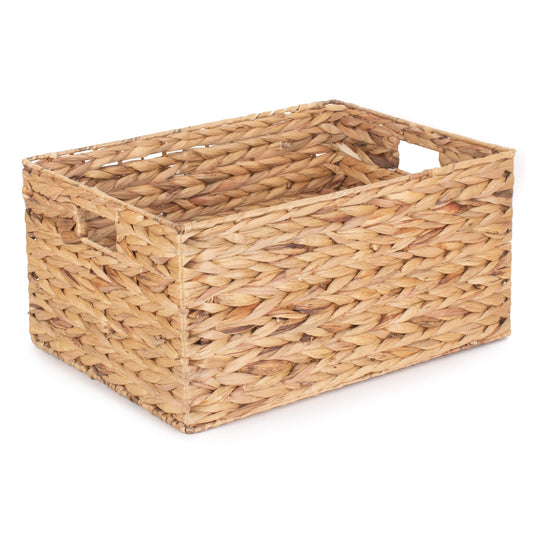 Large Water Hyacinth Rectangular Storage Basket