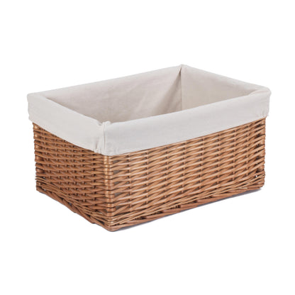 Large Double Steamed Storage Basket with White Lining