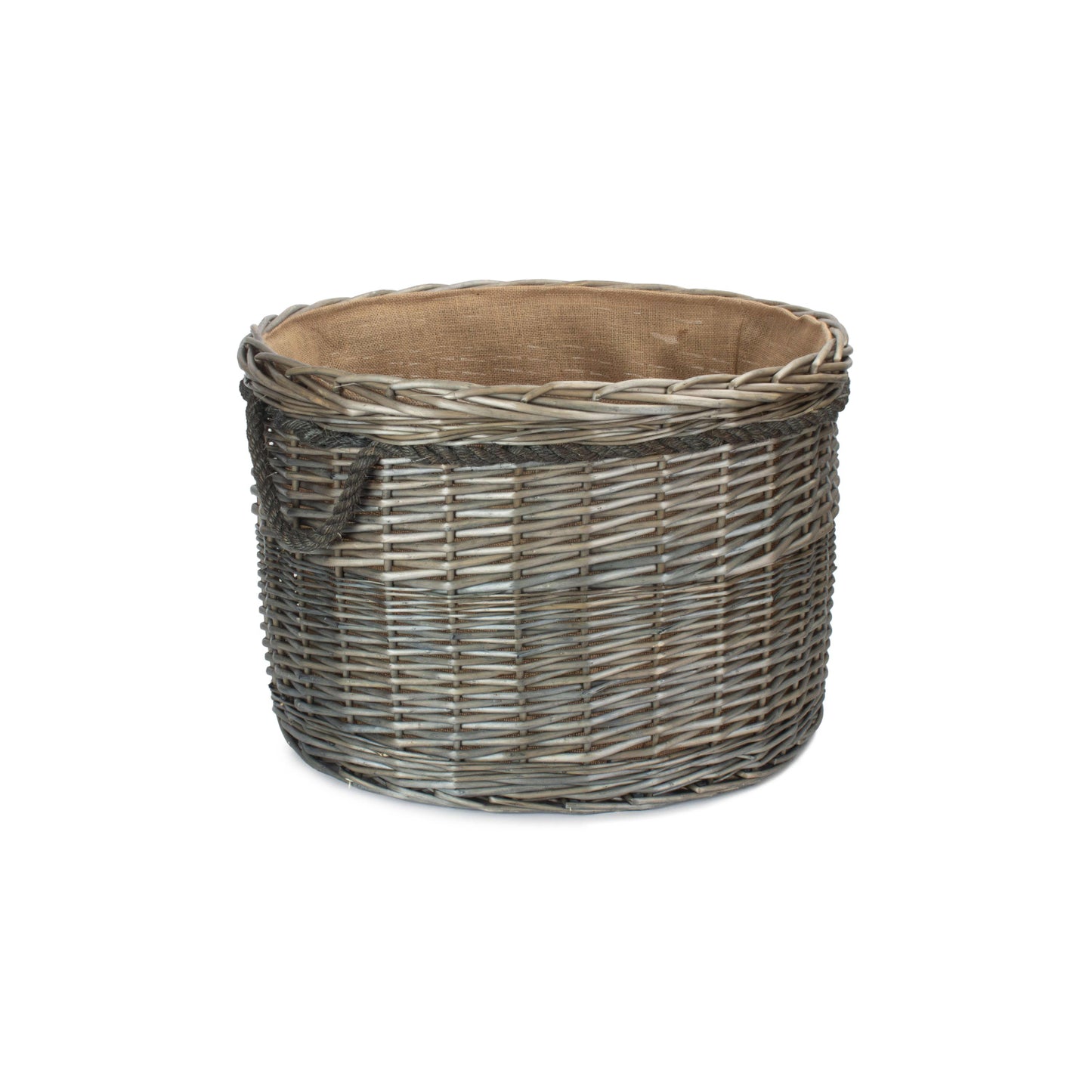 Size 3 Antique Wash Round Storage Basket