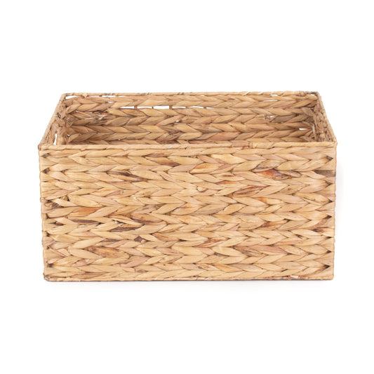Large Water Hyacinth Rectangular Storage Basket