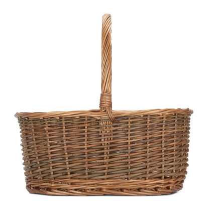 Oval Unpeeled Willow Shopper Basket - Size 3 Large