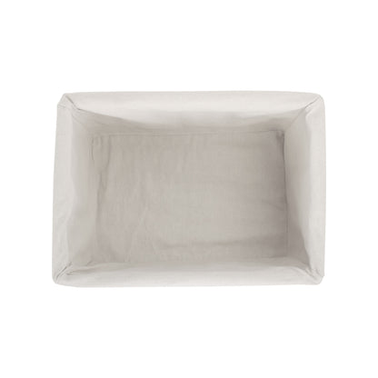 Large Antique Wash Willow Storage Basket with White Lining