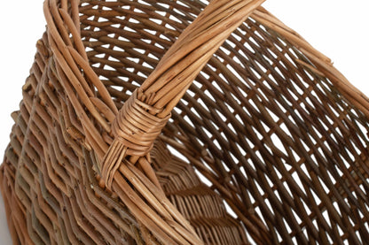 Oval Unpeeled Willow Shopper Basket - Size 3 Large