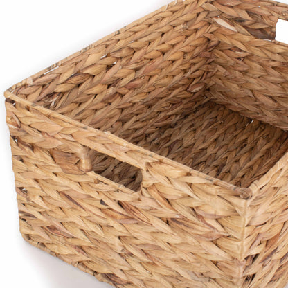 Large Water Hyacinth Rectangular Storage Basket