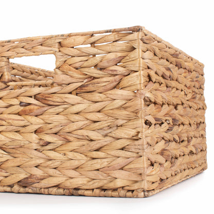 Large Water Hyacinth Rectangular Storage Basket