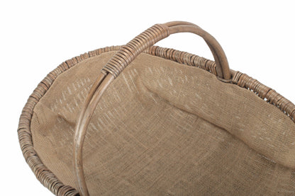 Large Shallow Antique Wash Lined Trug