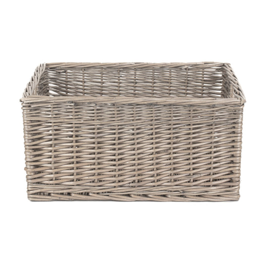 Extra Large Antique Wash Willow Storage Basket