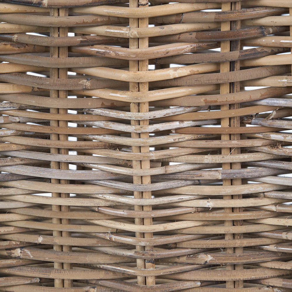 Grey Kubu Rattan Square Storage Basket