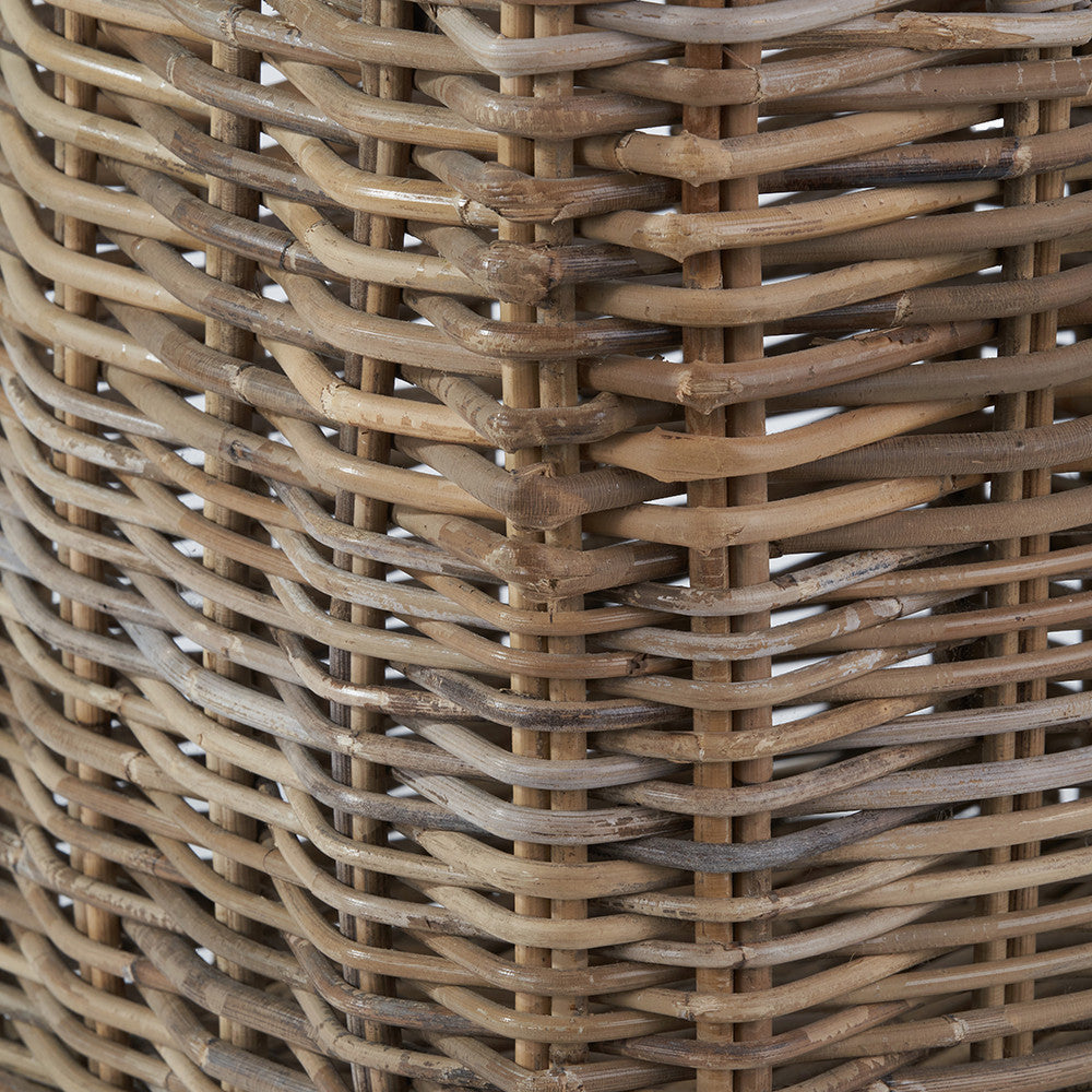 Grey Kubu Rattan Square Storage Basket