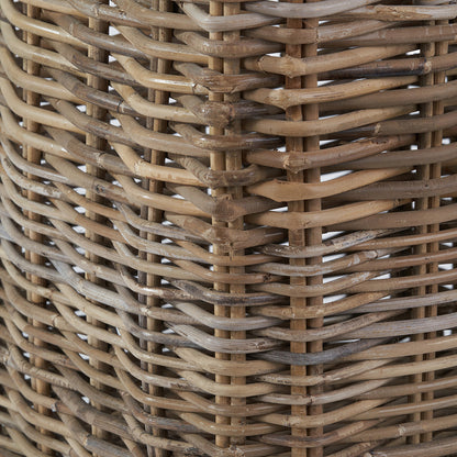 Grey Kubu Rattan Square Storage Basket