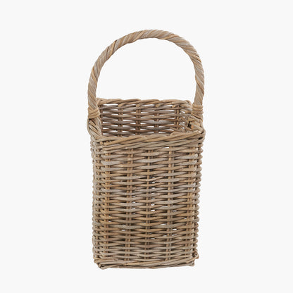 Grey Kubu Rattan Stair Basket - Large