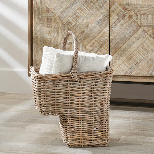 Bali Grey Kubu Stair Basket