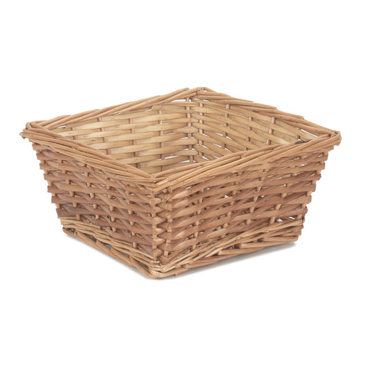 Light Steamed Square Split Willow Tray Basket