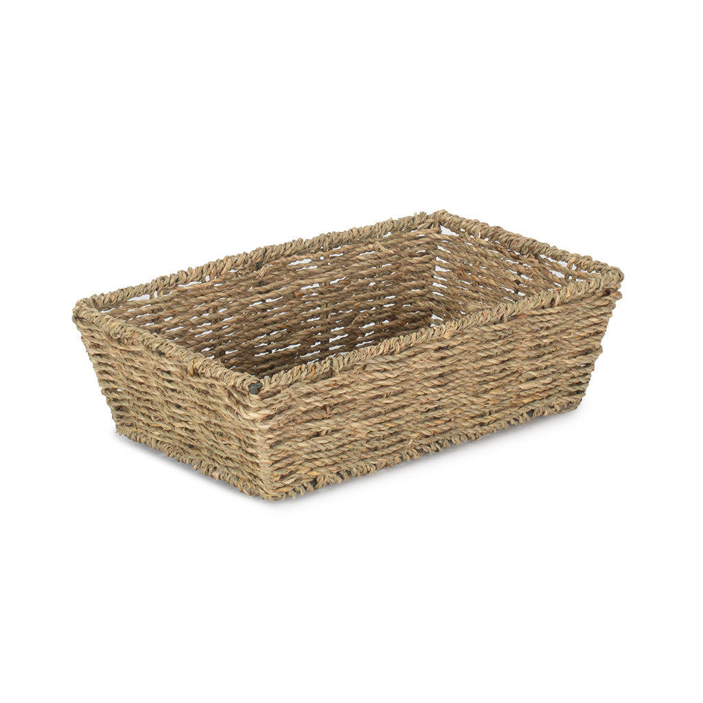 Medium Tapered Seagrass Tray Basket