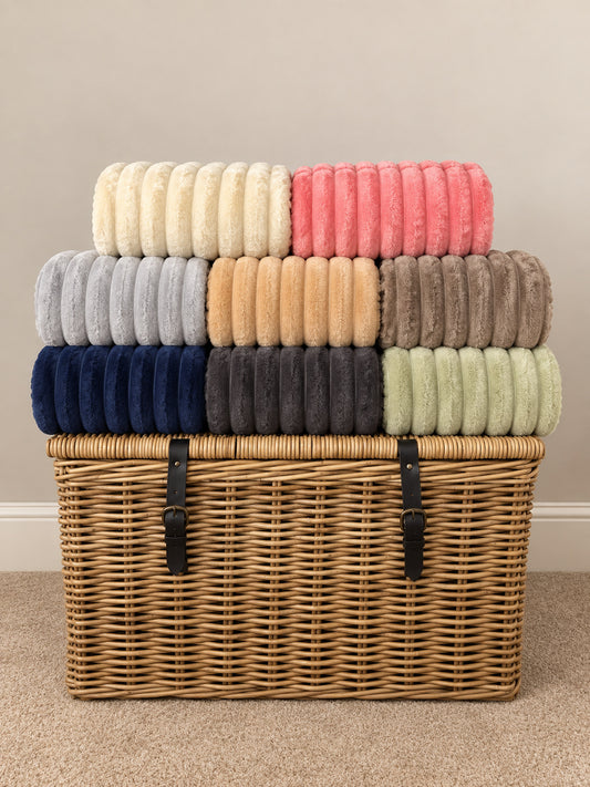 Homestead Textiles Luxury Ribbed Throw