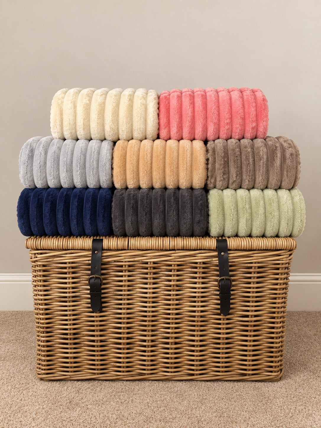 Homestead Textiles Luxury Ribbed Throw