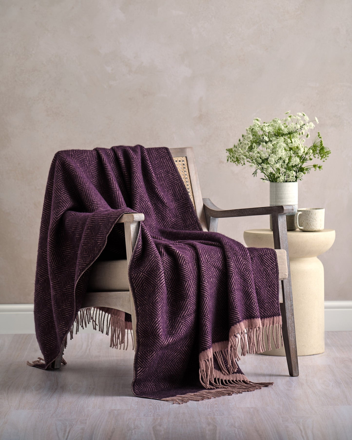 Wildweave Blanket: Blackberry & Heather