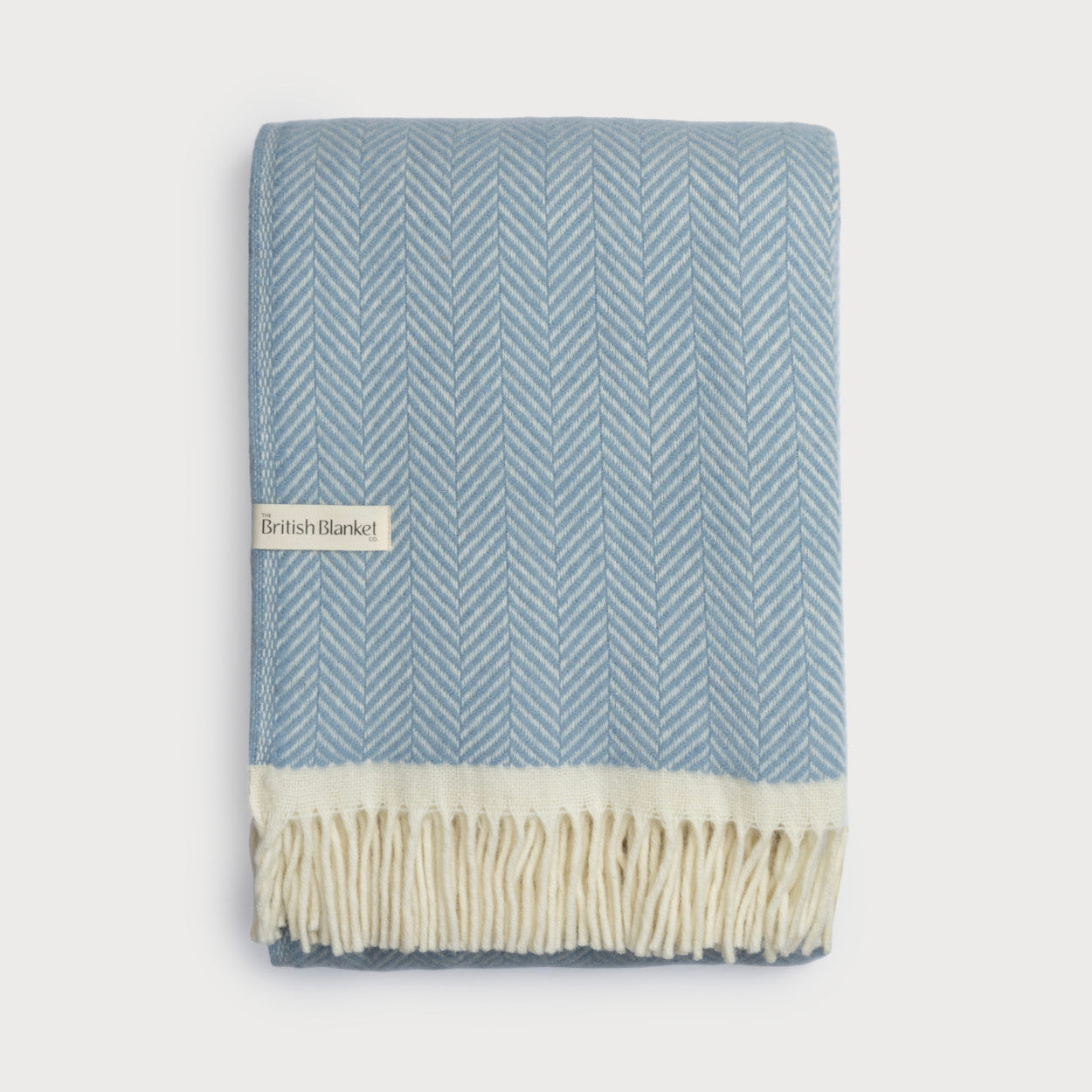 Clifton Herringbone Blanket: Harbourside