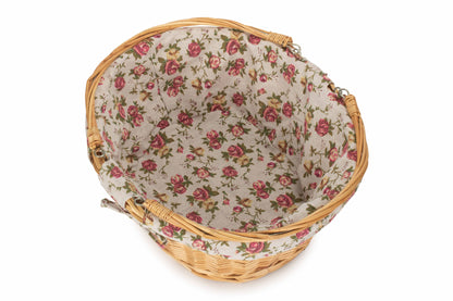 Large Swing Handle Shopper With Garden Rose Lining