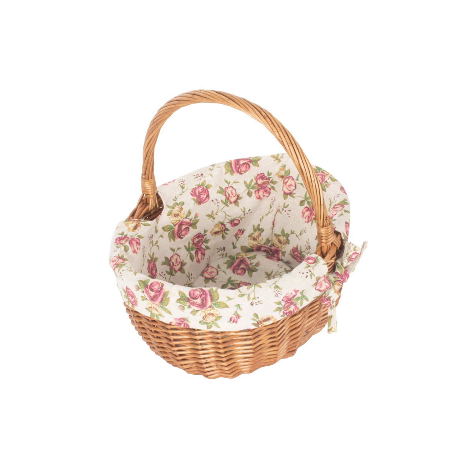 Double Steamed Oval Shopper With Garden Rose Lining