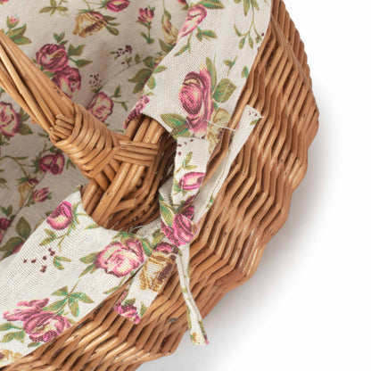 Double Steamed Oval Shopper With Garden Rose Lining