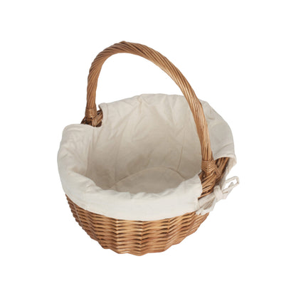 Double Steamed Oval Shopper With White Lining