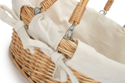Small Swing Handled Shopper Basket with White Lining