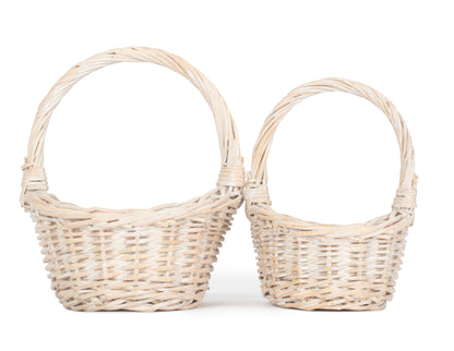 Child's White Wash Shopper Set 2
