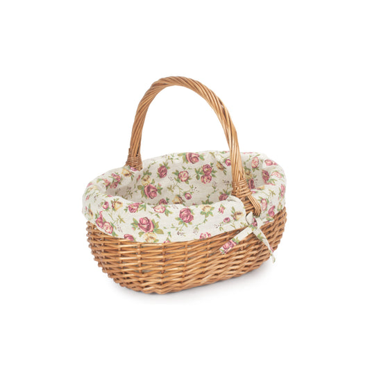 Small Deluxe Shopper With Garden Rose Lining