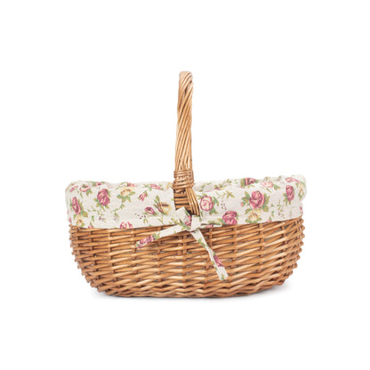 Small Deluxe Shopper With Garden Rose Lining