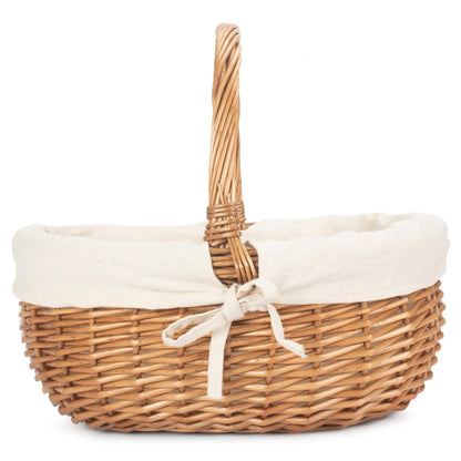 Small Deluxe Shopper With White Lining