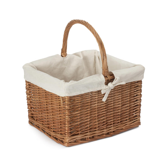 Deluxe Butcher's Basket With White Lining