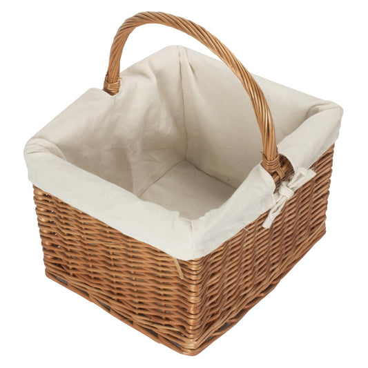 Deluxe Butcher's Basket With White Lining