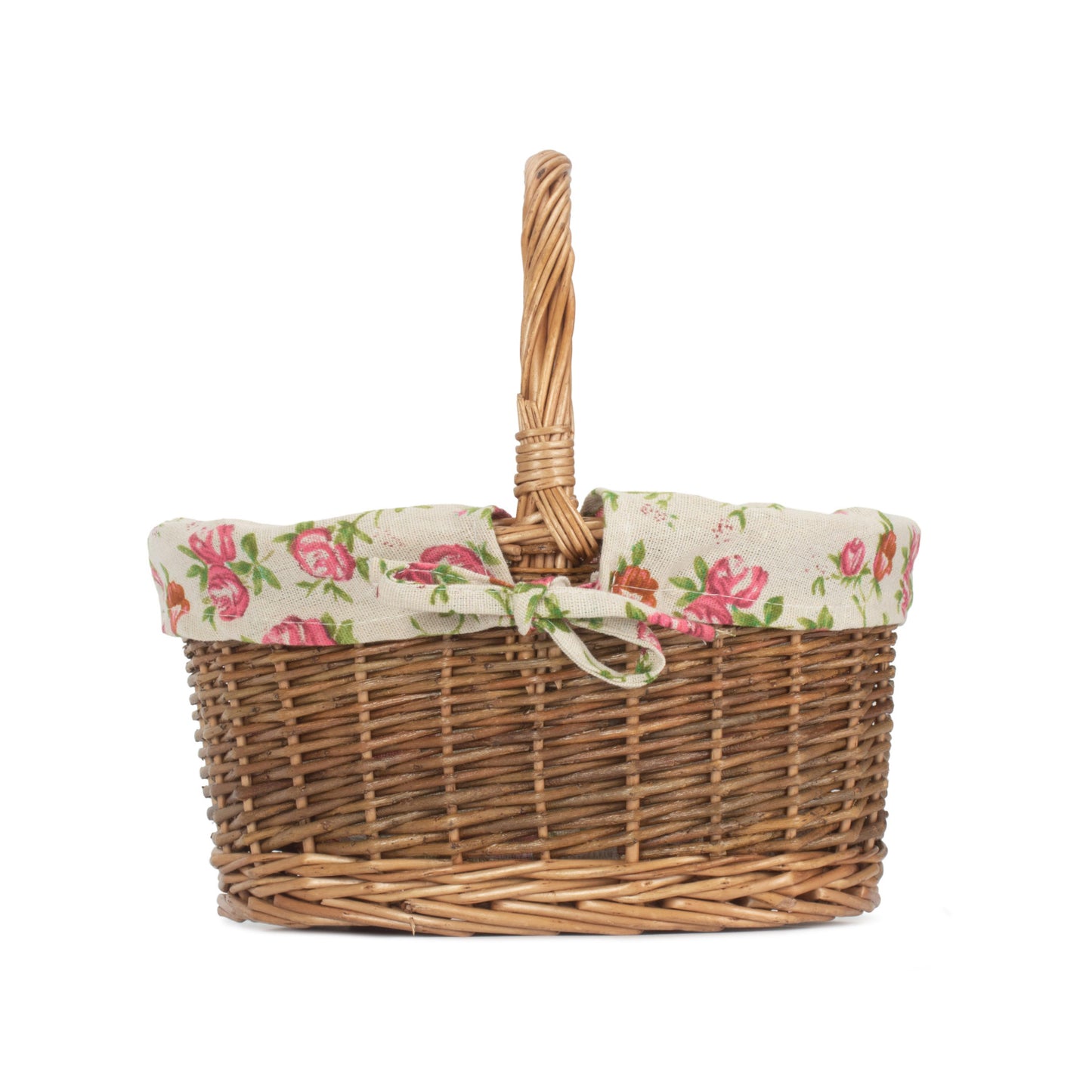 Child's Country Oval Shopper With Garden Rose Lining