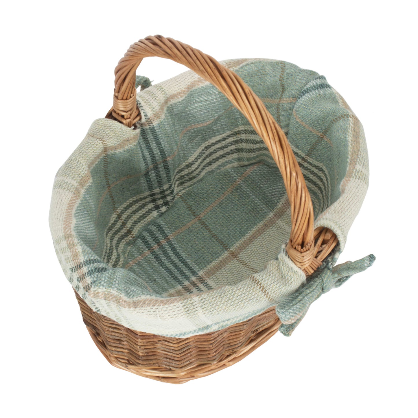 Child's Country Oval Shopper With Cream Tartan Lining