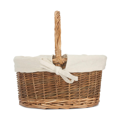 Child's Country Oval Shopper With White Lining