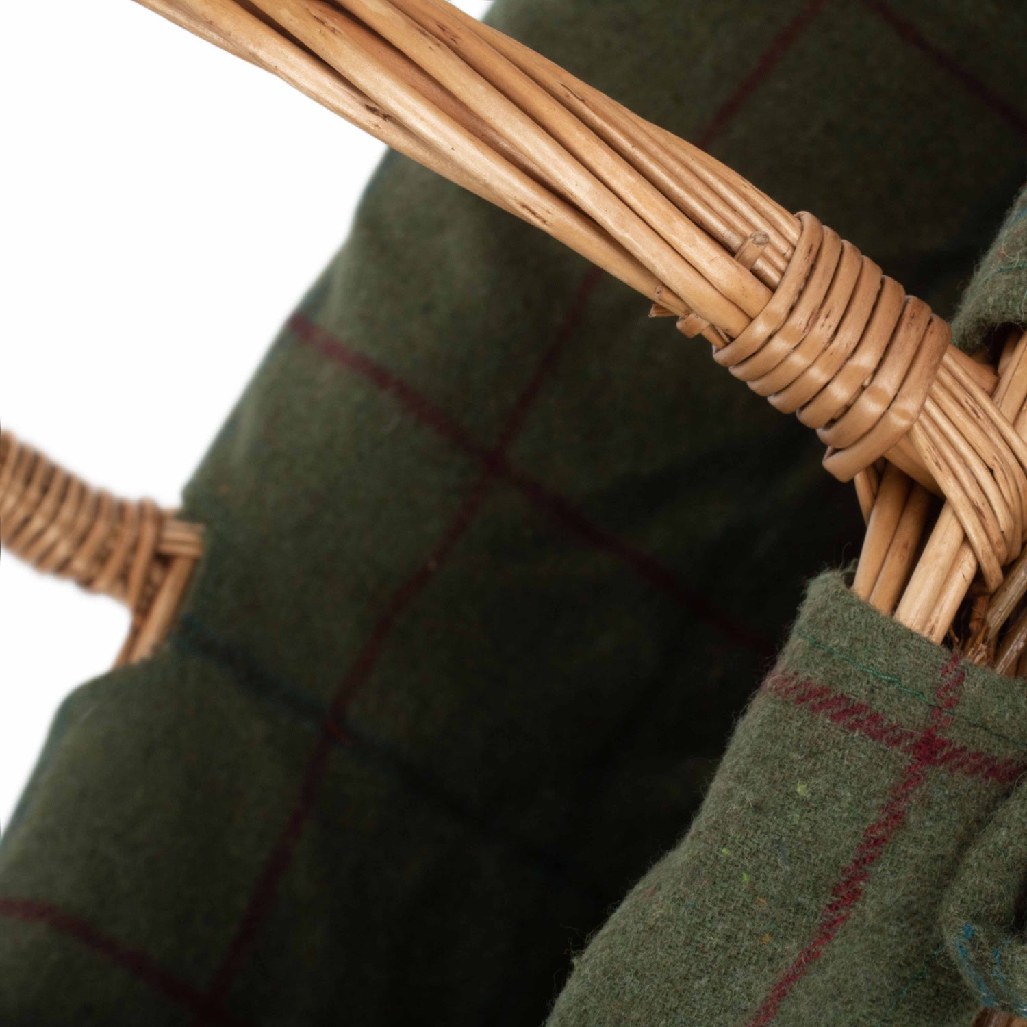 Country Oval Shopper With Green Tweed Lining