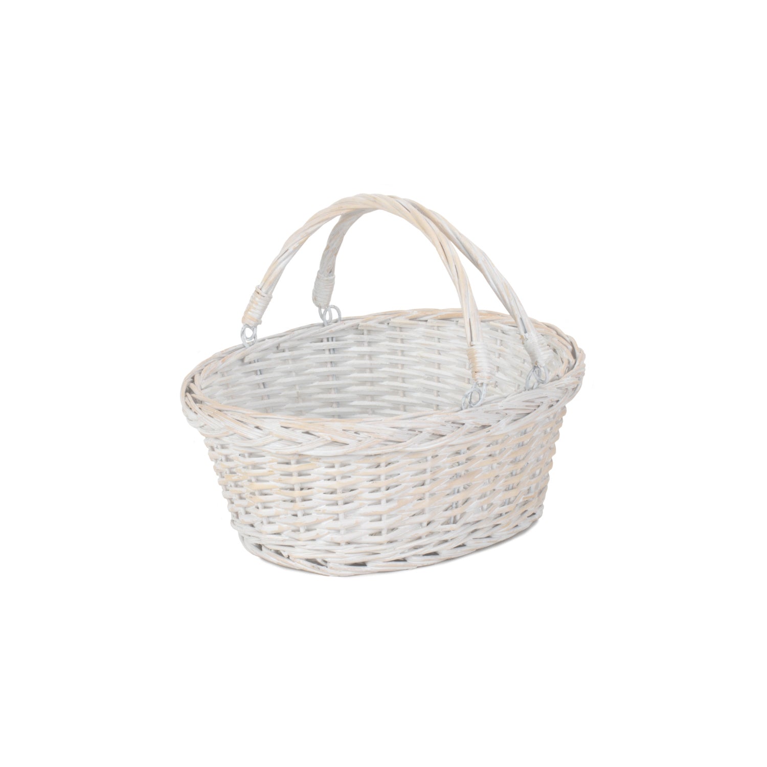 Small White Swing Handle Shopper