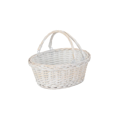 Small White Swing Handle Shopper