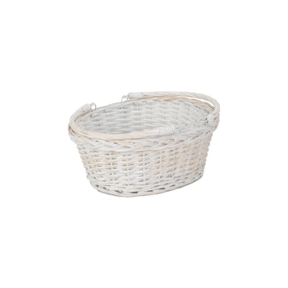 Small White Swing Handle Shopper