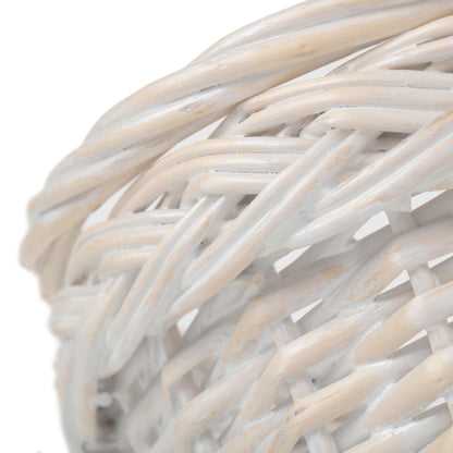 Medium White Swing Handle Shopper