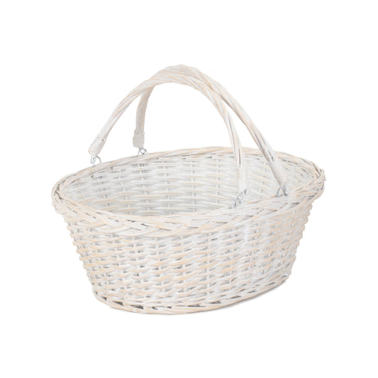 Large White Swing Handle Shopper