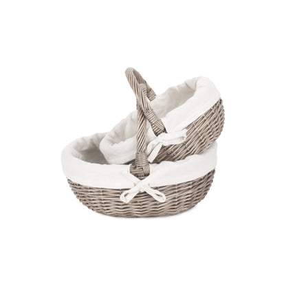 Antique Wash Bathroom Shopper Set 2 - Lined