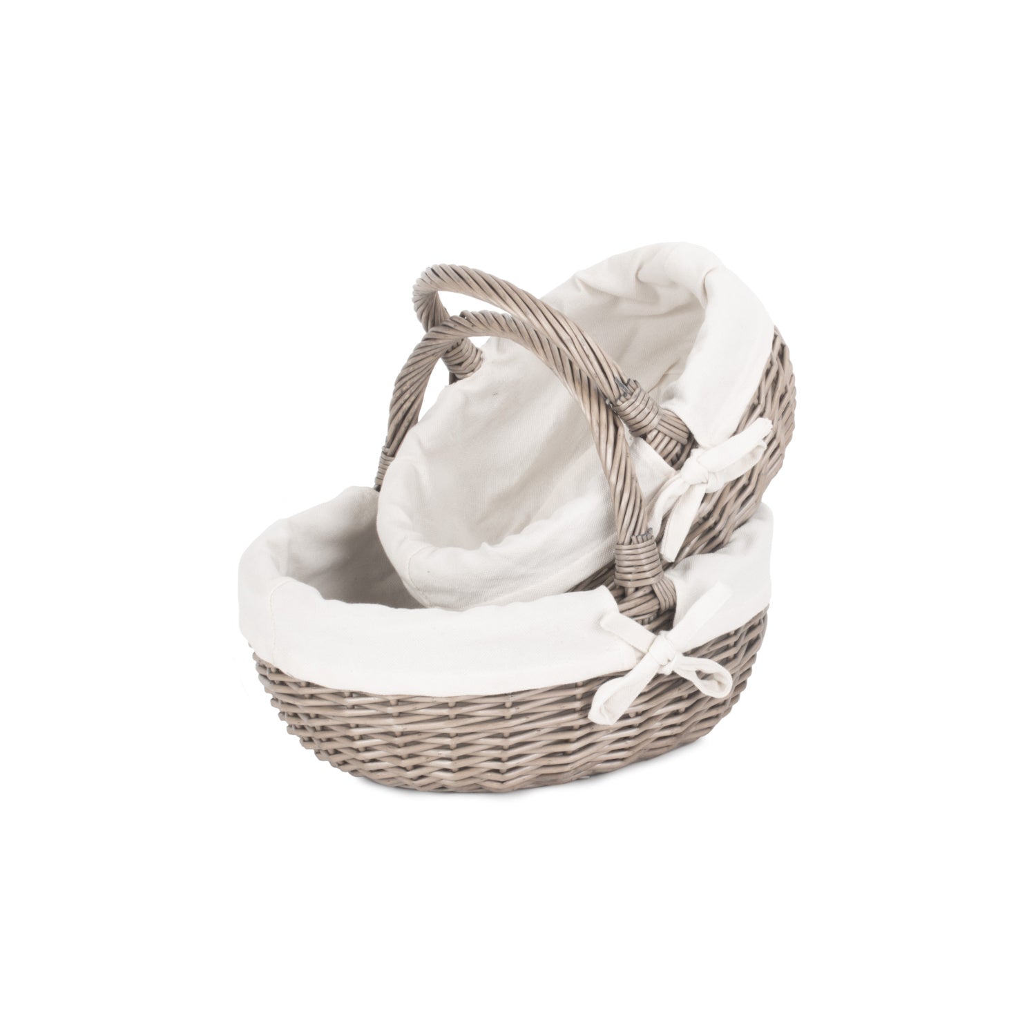 Antique Wash Bathroom Shopper Set 2 - Lined