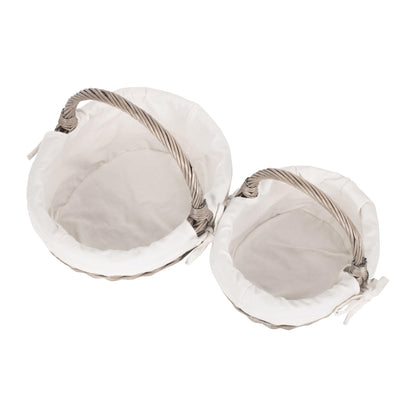 Antique Wash Bathroom Shopper Set 2 - Lined
