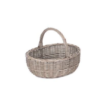 Large Antique Wash Bathroom Shopper - Unlined