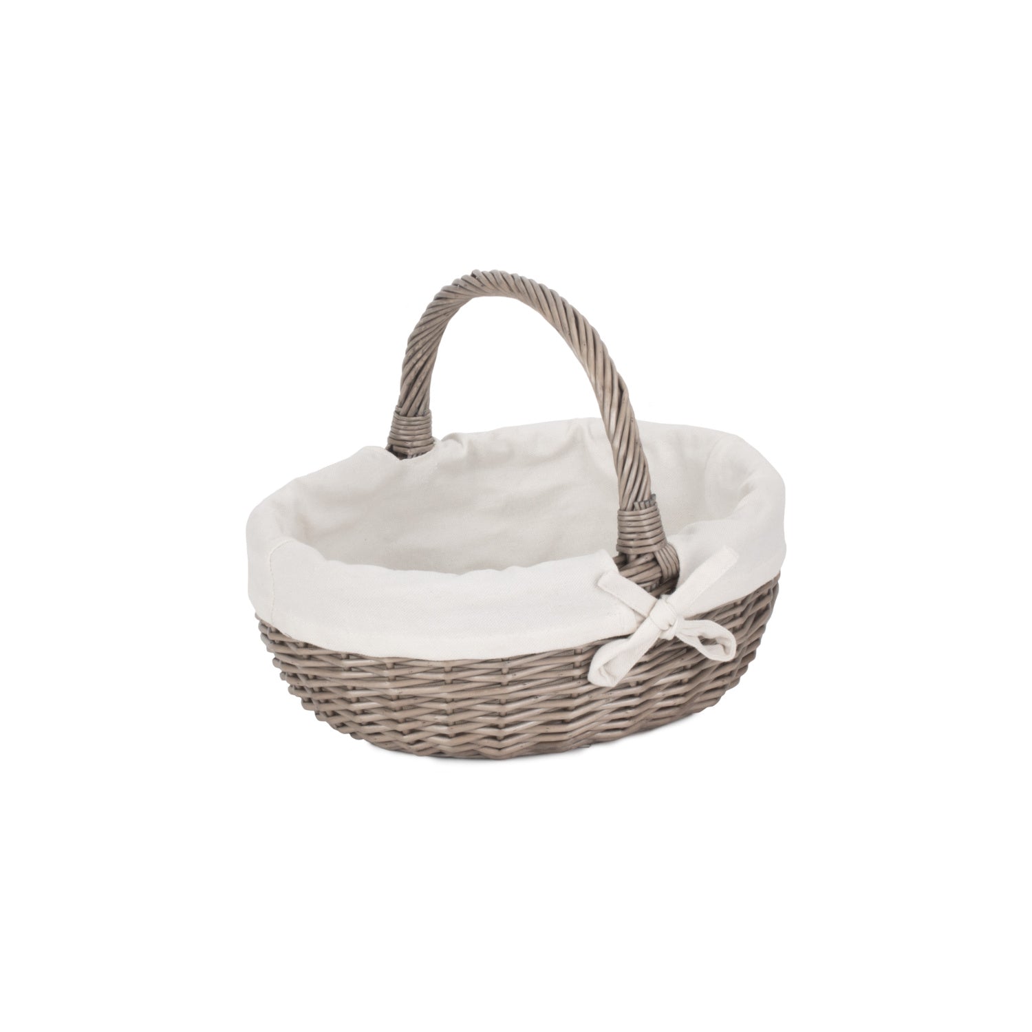 Large Antique Wash Bathroom Shopper - Lined