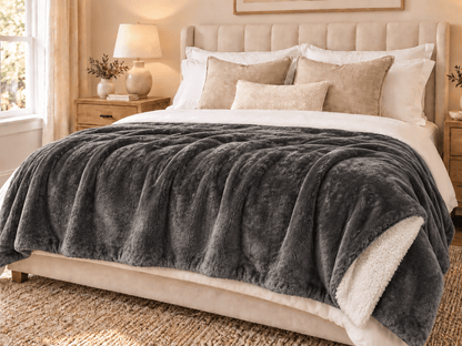 Homestead Textiles Luxury Sherpa Throw