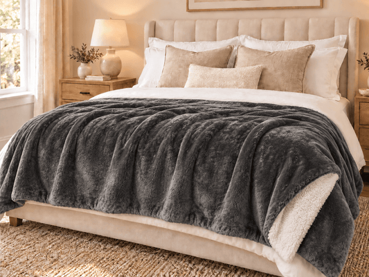 Homestead Textiles Luxury Sherpa Throw