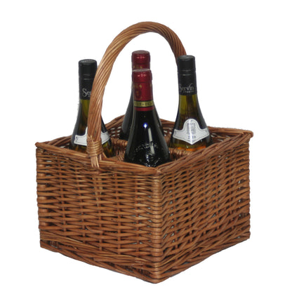 Double Steamed 4 Bottle Wine Carrier